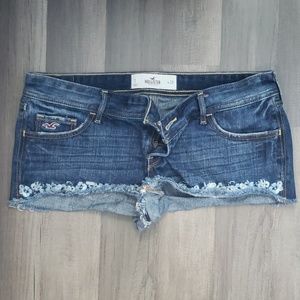 Embroider hollister shorts size 7